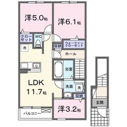 フラワールピナスの物件間取画像